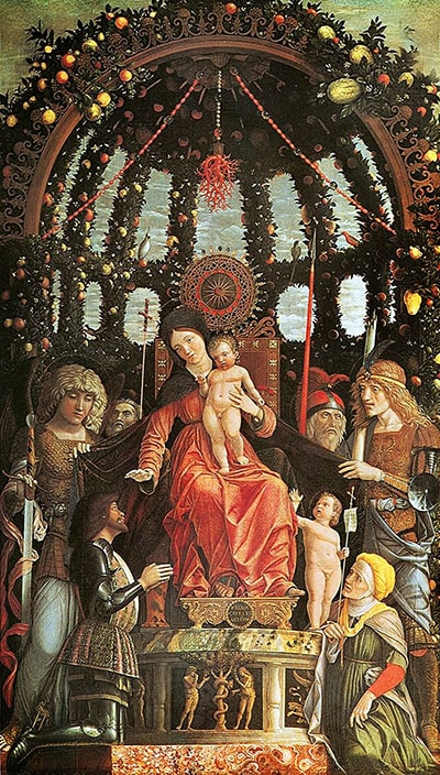 Полотно Андреа Мантенья (1496 год) «Мадонна делла Витториа» (Матерь-Победительница)