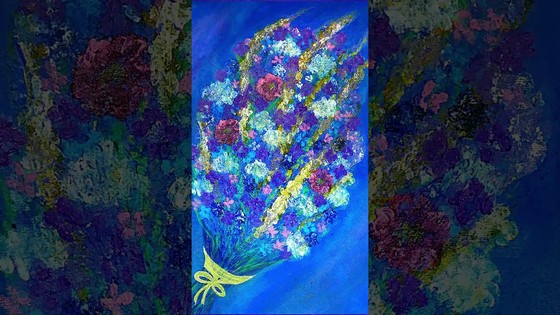 Небесный букет. Виктория ПреобРАженская.  #живопись #музыка