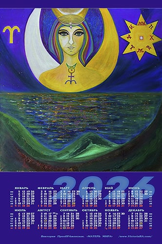 Новый календарь на 2026 год. Картина: «МАТЕРЬ МИРА» 2026