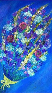 Небесный букет. Виктория ПреобРАженская. #живопись #музыка