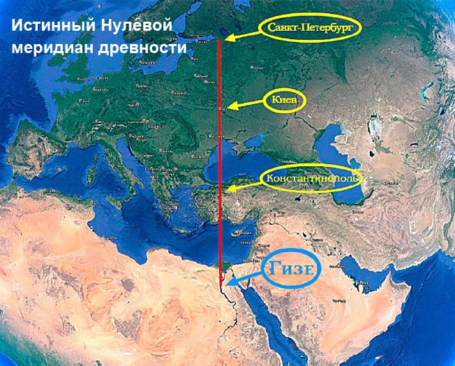 Киев находится на древнем истинном Нулевом меридиане