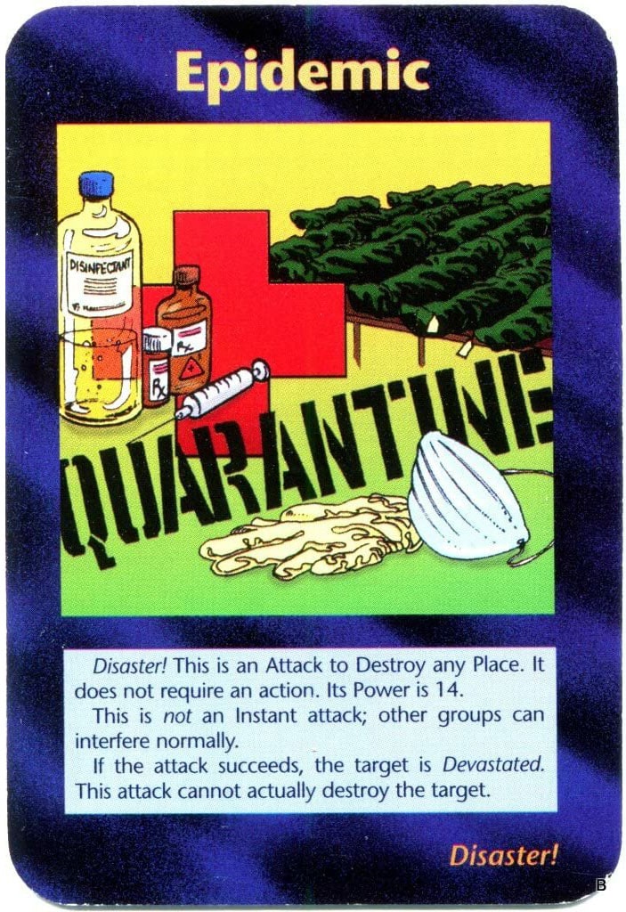 Ещё одно доказательство, что текущая пандемия была спланирована — американская карточная игра 1994 года «Illuminati» («Иллюминаты»)