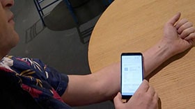 Сигнал типа «Bluetooth» от уколотых